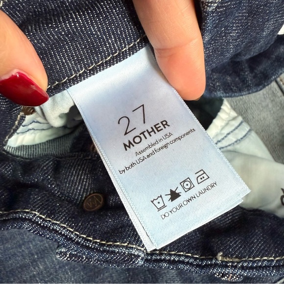 MOTHER The Looker Skinny Jeans In Clean Sweep Wash Size 27 - Picture 7 of 11